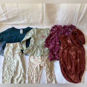 6-9 month girl Assorted Baby Clothing Set